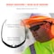 Ergodyne SKOLL, Safety Glasses, Anti-Scratch & Fog-Off+, Smoke Lens, Matte Black Frame, Half-Frame SKOLL-AFAS - alternate 3